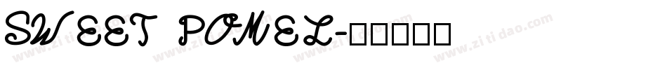 SWEET POMEL字体转换